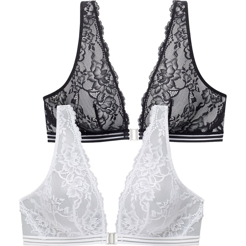 PETITE FLEUR Podprsenka čierna / biela 54231068