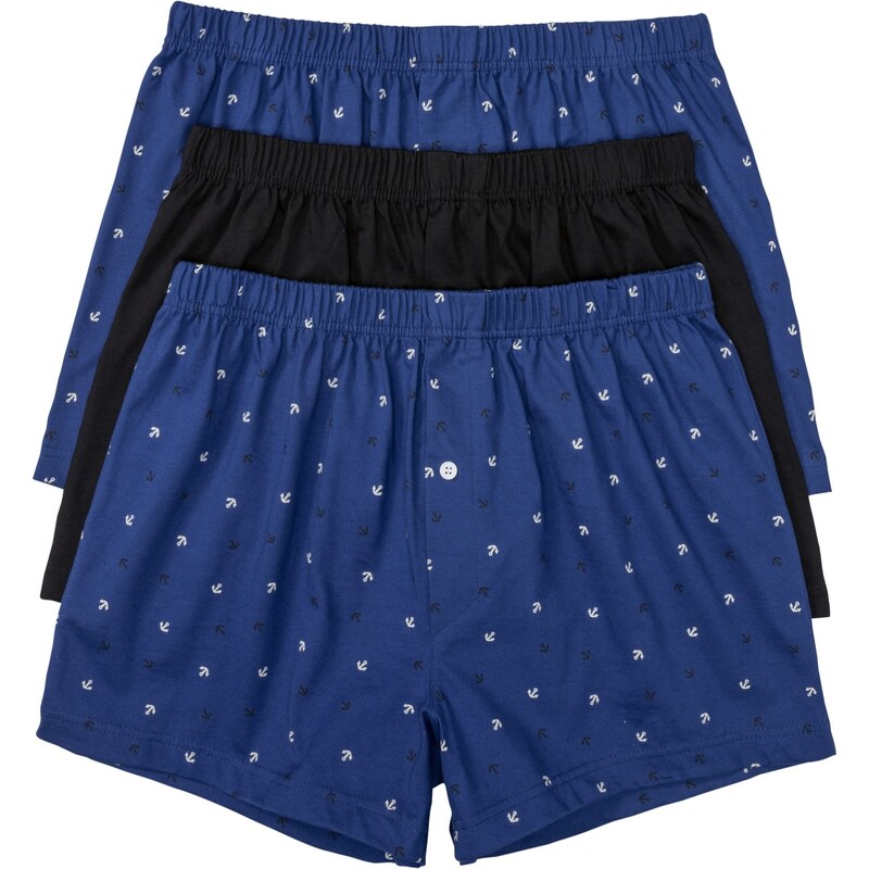 E-shop bonprix Ležérne džersejové boxerky (3 ks) bio bavlna, farba