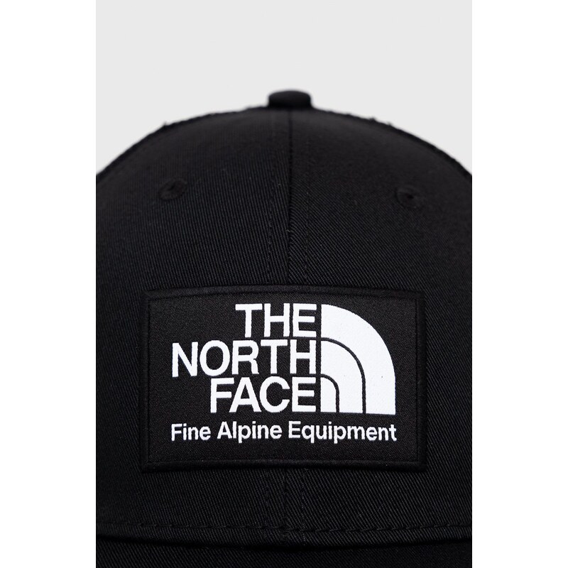 Čiapka The North Face čierna farba, s nášivkou, NF0A5FX8JK31