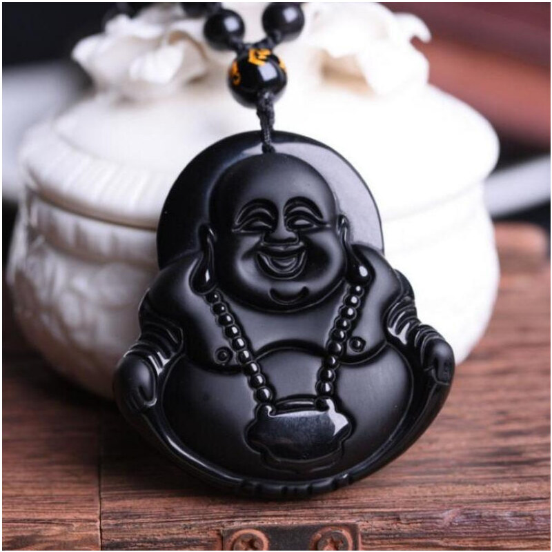 BudNej Amulet MÚDROSŤ a BLAŽENOSŤ z obsidiánu MN6018 35942085