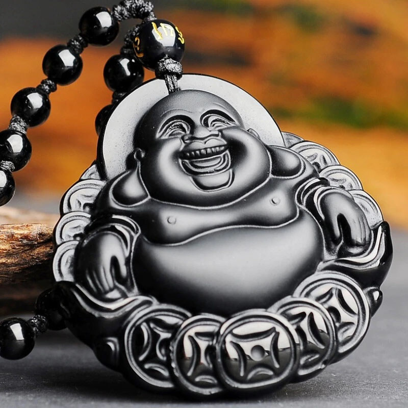 BudNej Amulet HOJNOSŤ a BLAHOBYT z obsidiánu MN6014 35942081