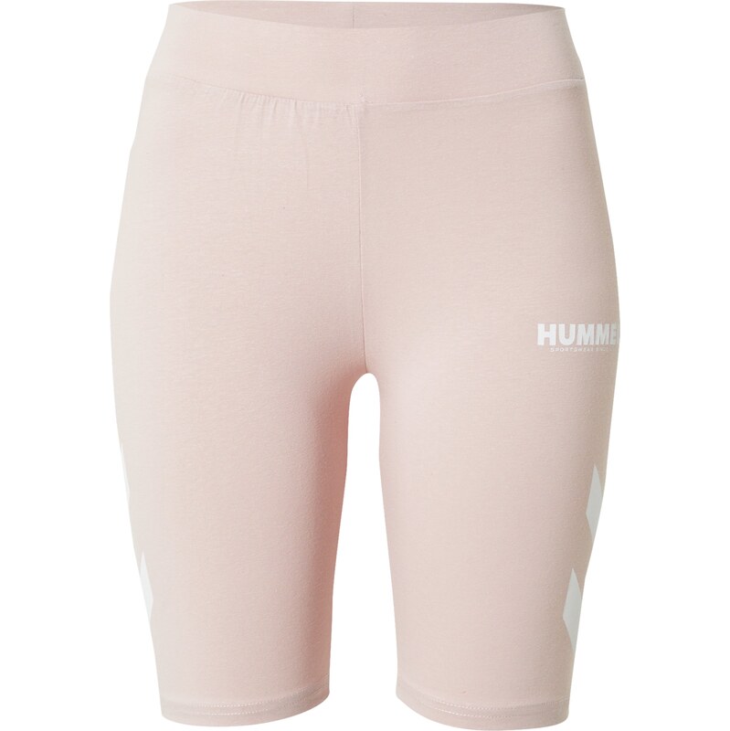 Hummel Športové nohavice Legacy púdrová / biela 67750109