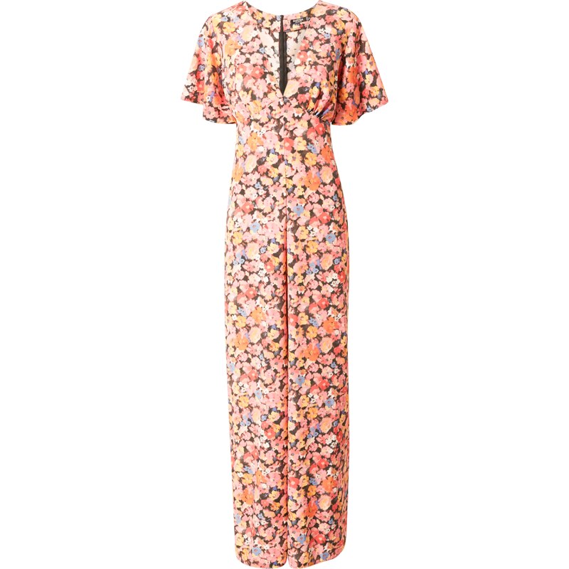 Nasty Gal Overal Ditsy oranžová / rosé / čierna 66007369