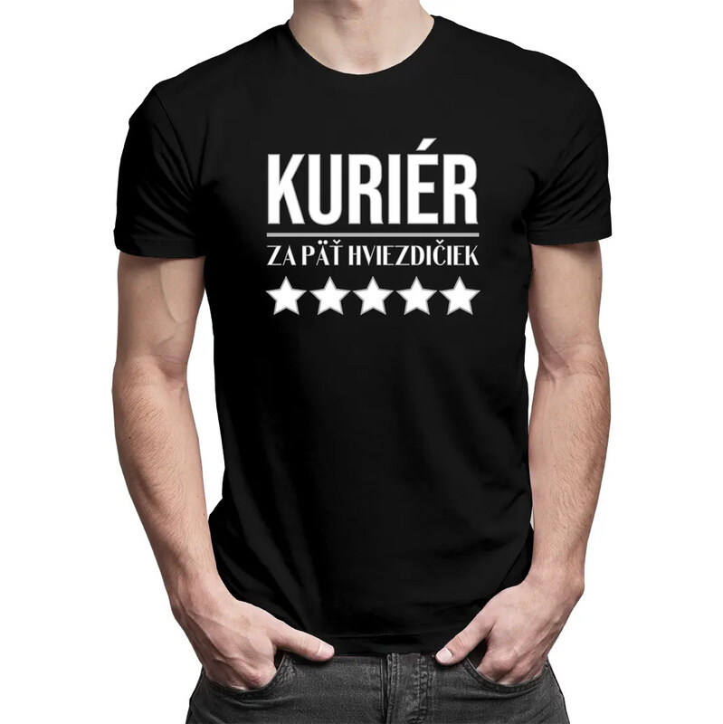 E-shop Garibald Kuriér za päť hviezdičiek - pánske tričko s potlačou
