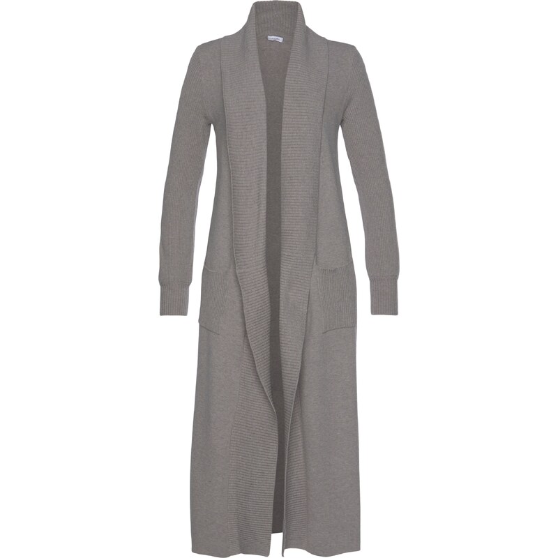 LASCANA Kardigán sivá melírovaná 54228991