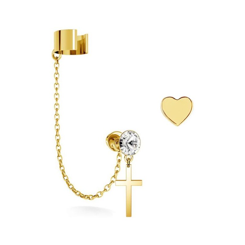 SWAROVSKI Elements Swarovski e. asymetrické náušnice so záušnicou, 32389088