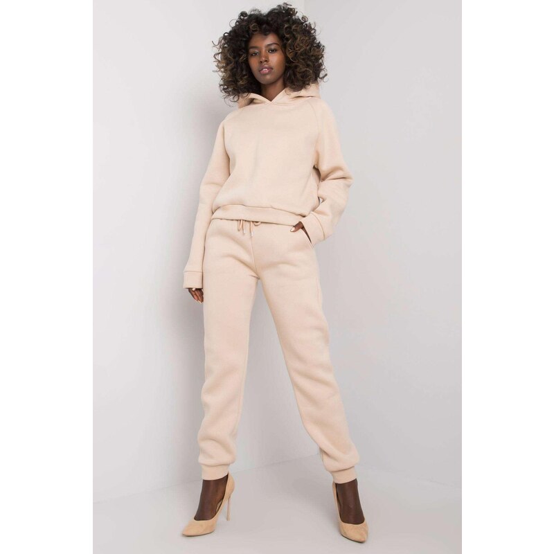 MladaModa Hrubá tepláková súprava Huguette béžová 32391915