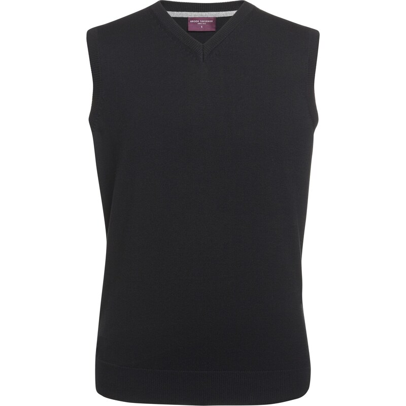 Pánska sveterová vesta Detroit s výstrihom do V Brook Taverner 62676863