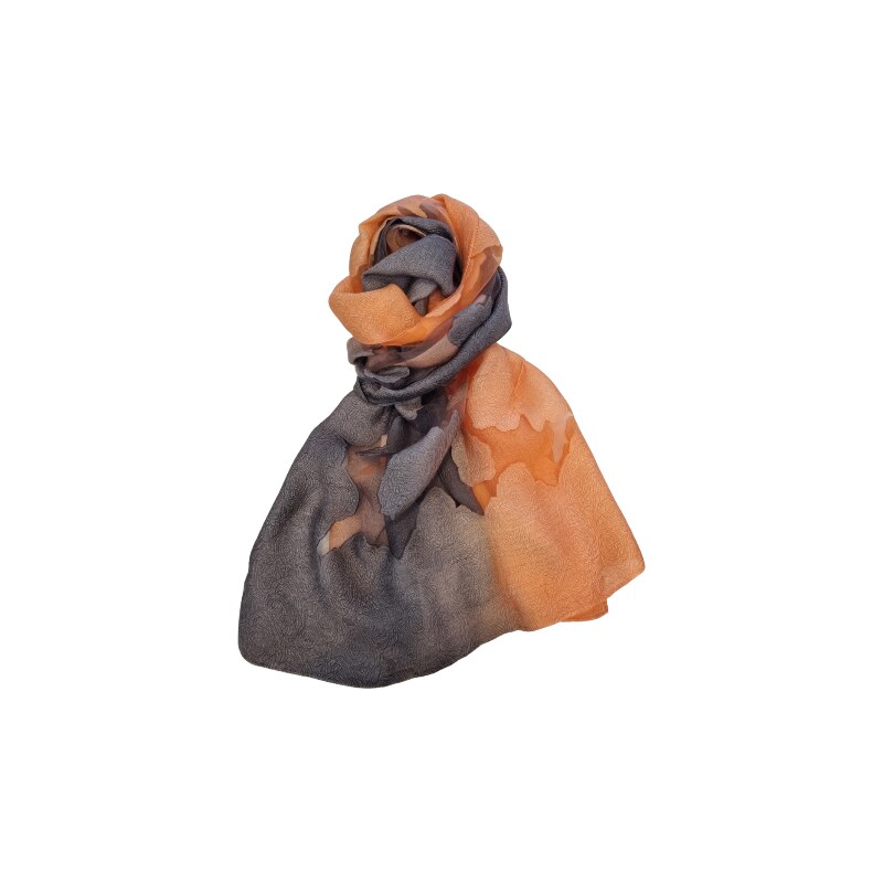 Katrins Fashion Oranžový dámsky elegantný šál 67510851