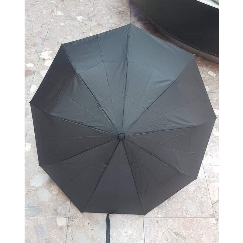 Katrins Fashion Dáždnik panský čierny poloautomat 18449265