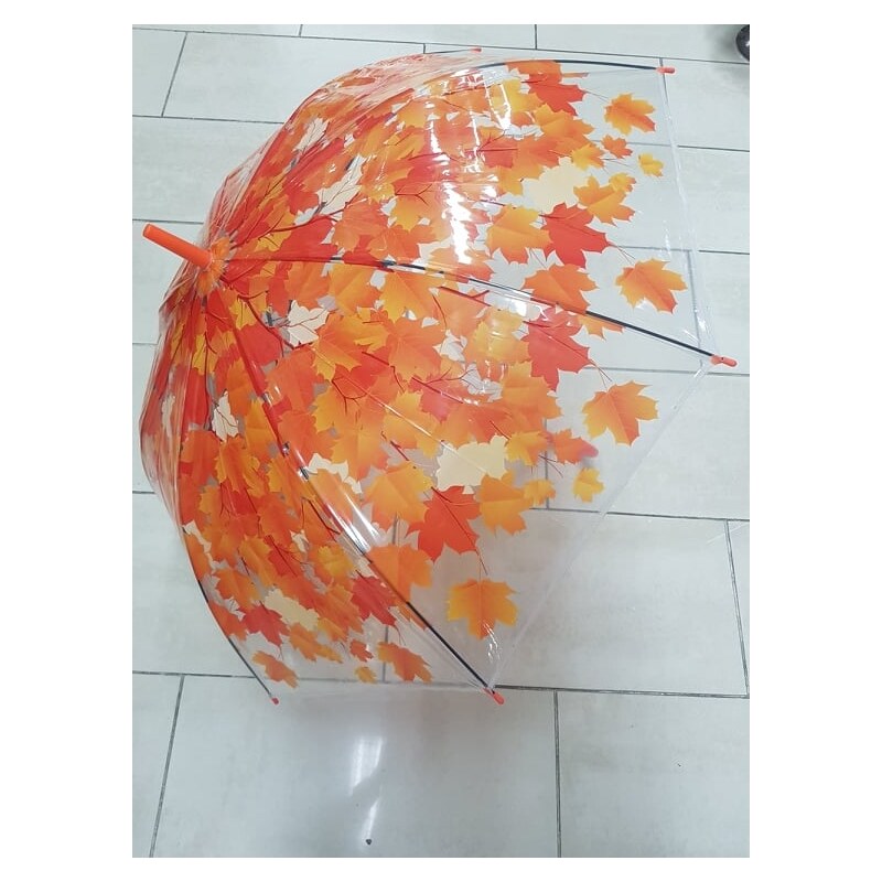 Katrins Fashion Dáždnik jesenné lístie priesvitný 19914254