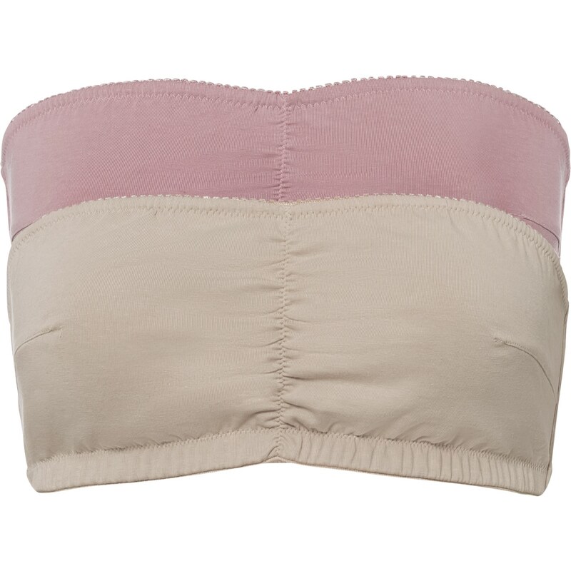 bonprix Podprsenka bez ramienok, bio bavlna (košíček A - B), 2 ks, 44739781