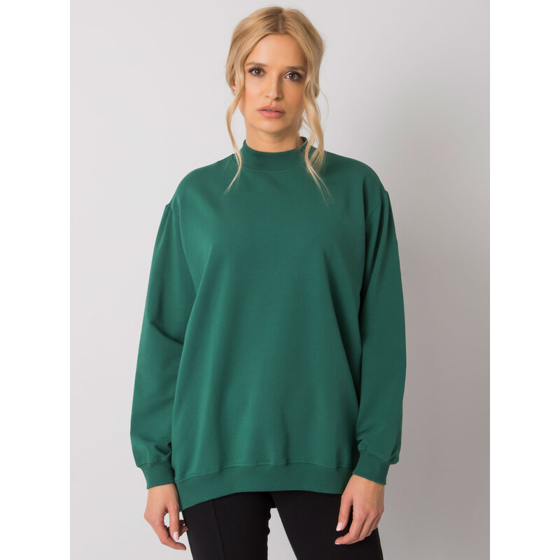 BASIC Feel Good Sweatshirt-RV-BL-5185.90P-dark green 64791477