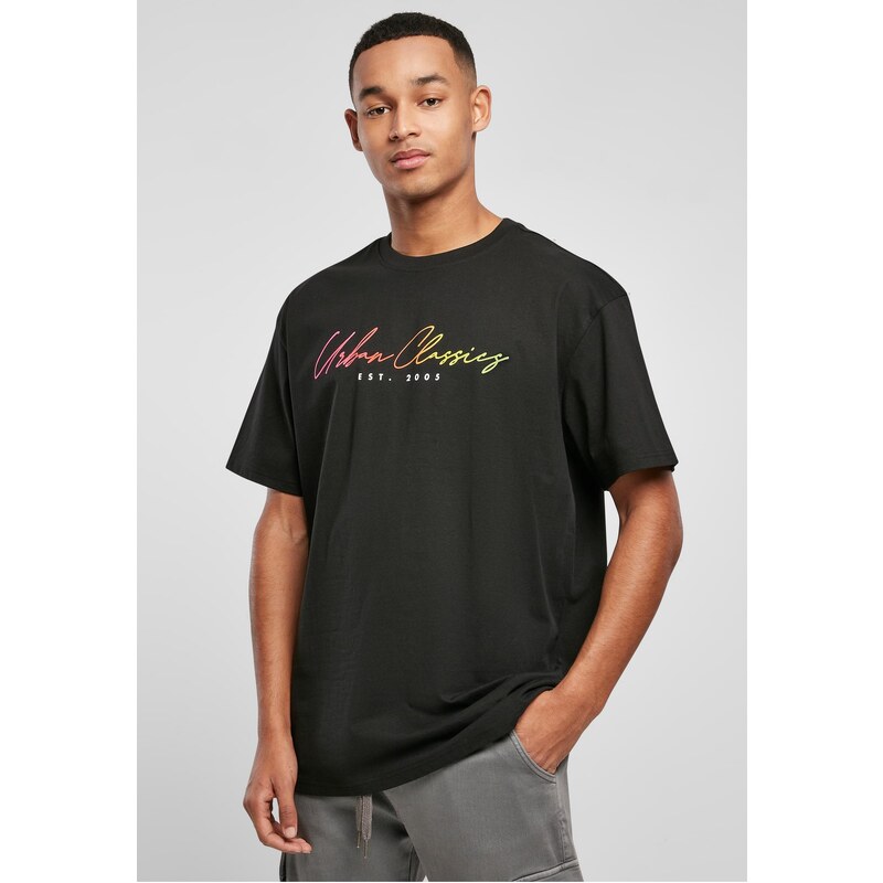 Urban Classics T-shirt with Script logo black 50607216