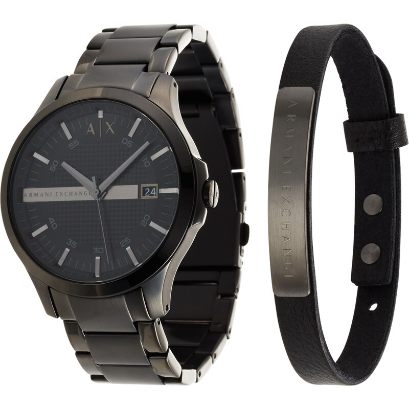 ARMANI EXCHANGE Analógové hodinky čierna 45792458