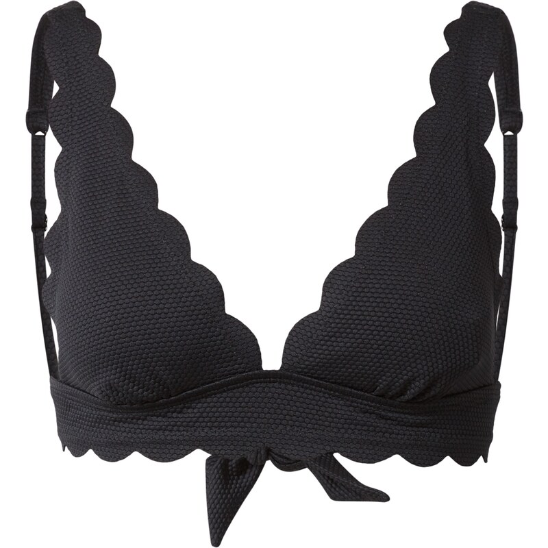Hunkemöller Bikinový top Scallop čierna 34908863