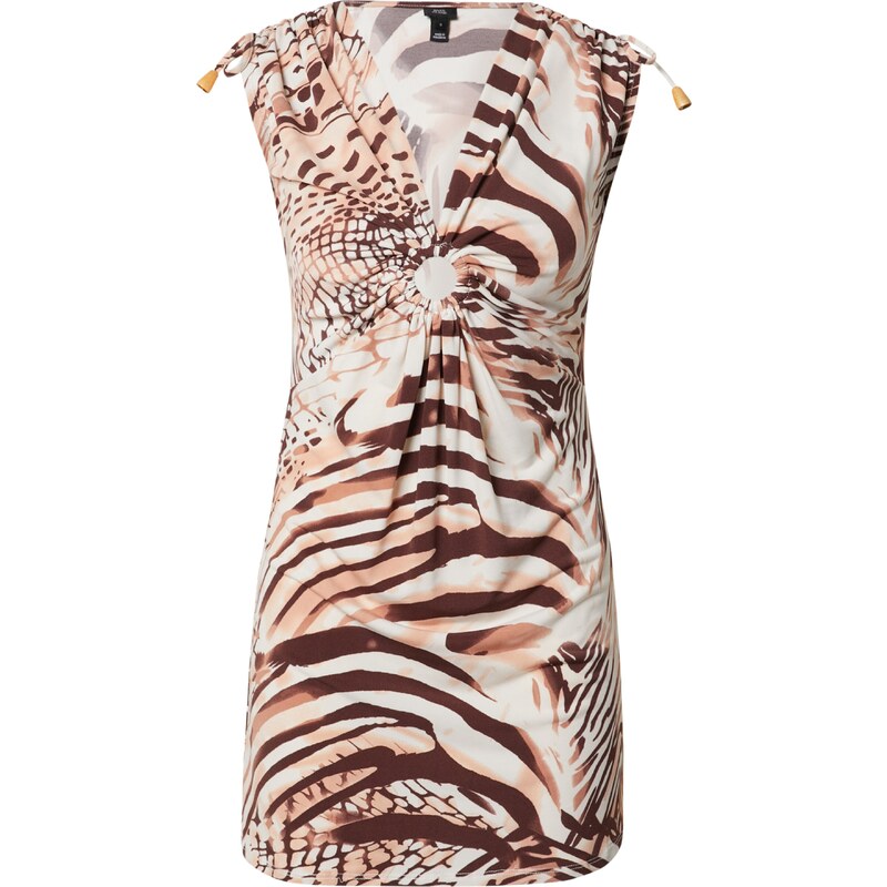 River Island Top marhuľová / bordová / biela 54629943