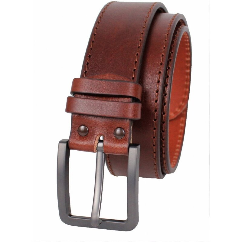 Scorteus Pánsky kožený opasok Scorteus SC - 1776/50/1 hnědý 37664958