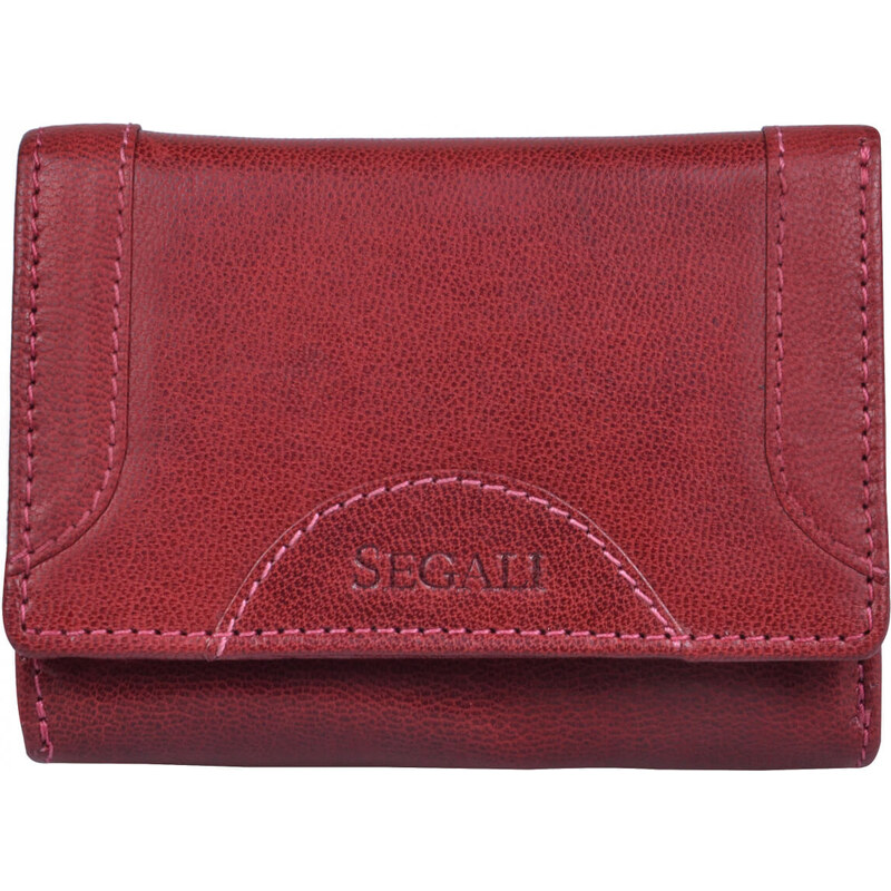 SEGALI Dámska kožená peňaženka 7196 B portwine 66578203