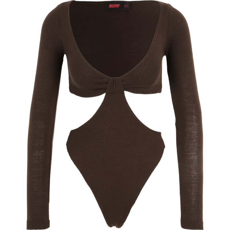 Misspap Košeľové body čokoládová 65867764