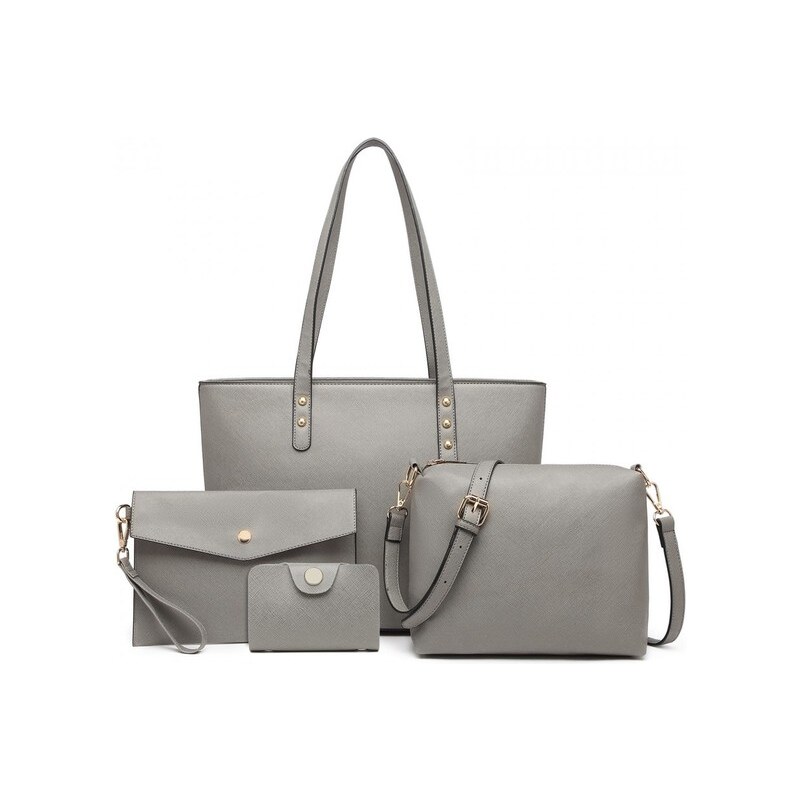 Miss Lulu Kabelkový set - dámsky, elegantný Lesia, sivý 45438676