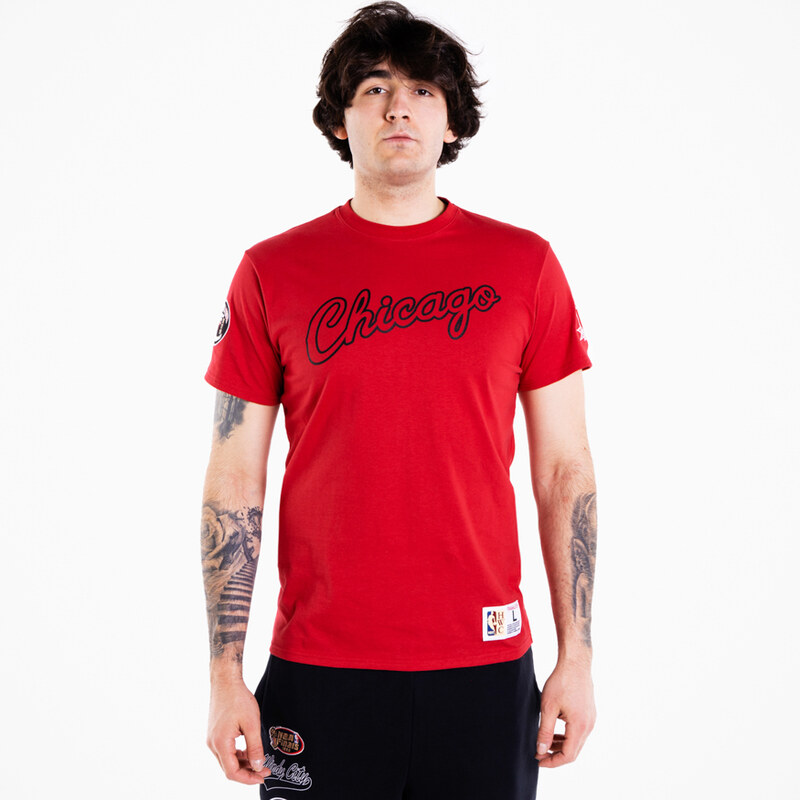 Mitchell & Ness Champ City S/S Chicago Bulls Tee - Pánske - Tričko 66356192