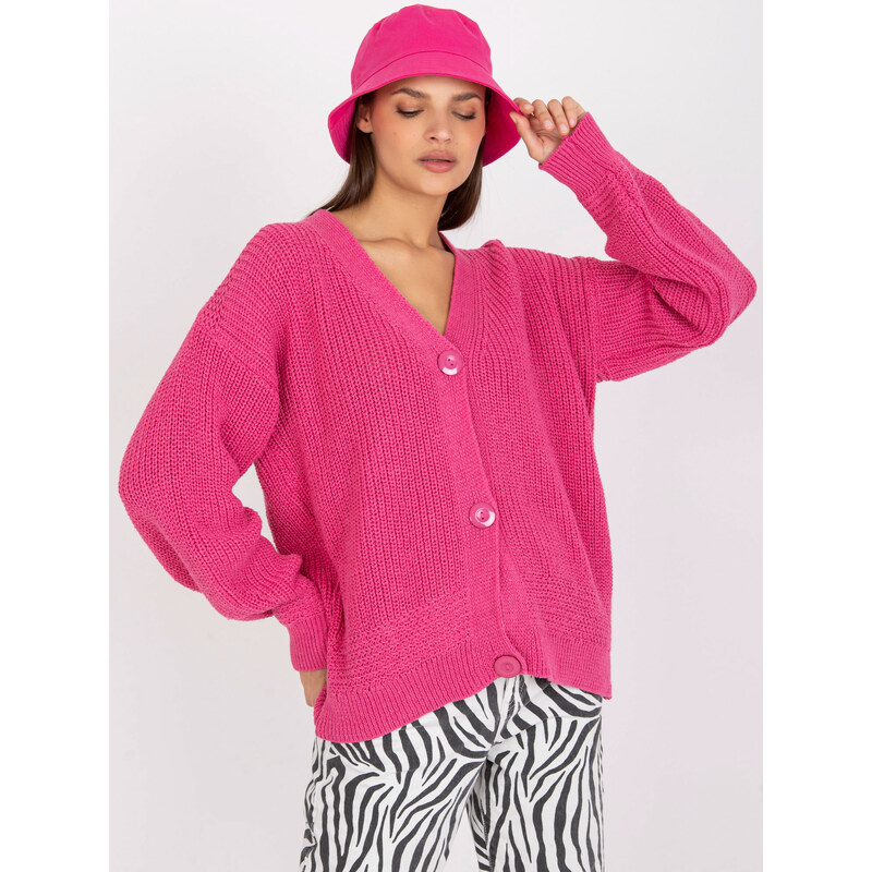 RUE PARIS Sweater-LC-SW-0249.24P-dark pink 64684688