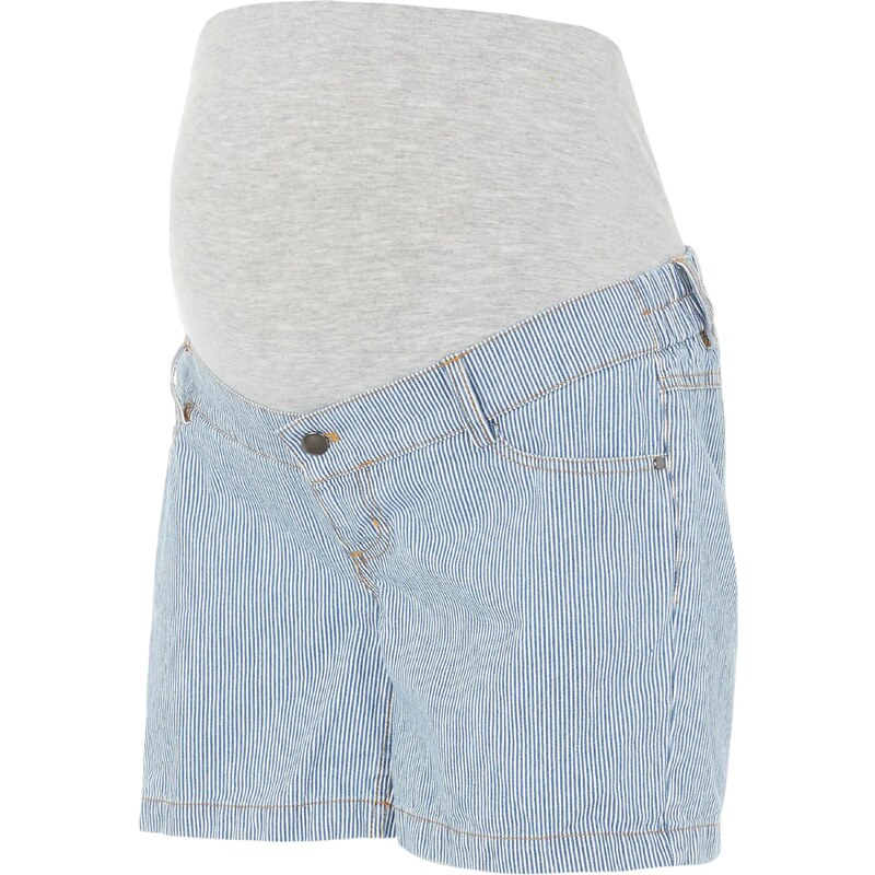 MAMALICIOUS Džínsy Malta modrá / sivá melírovaná / biela 32501074