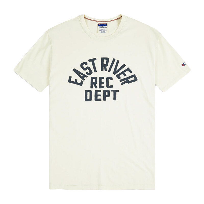 Champion Todd Snyder NY T-shirt - Pánske - Mikina Champion - Biele - 66356195