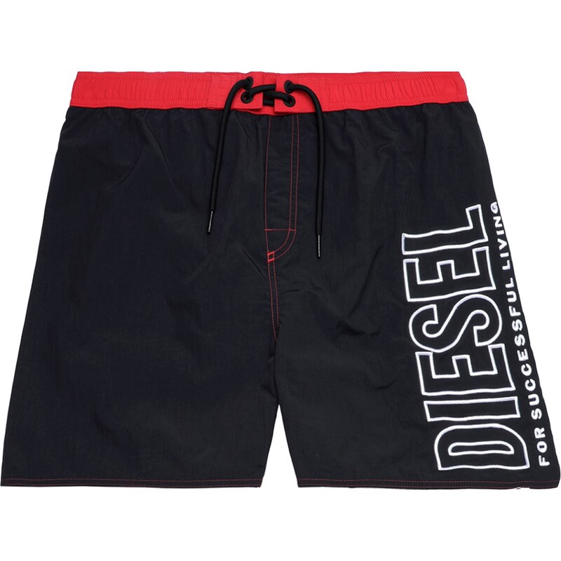 Pánske kúpacie šortky 00SV9U-0PCAU-900 - čierna/červená - Diesel 35544019