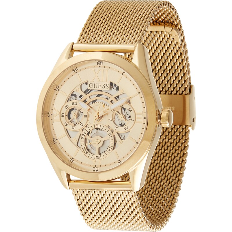 GUESS Analógové hodinky zlatá / čierna / strieborná / biela 67456262