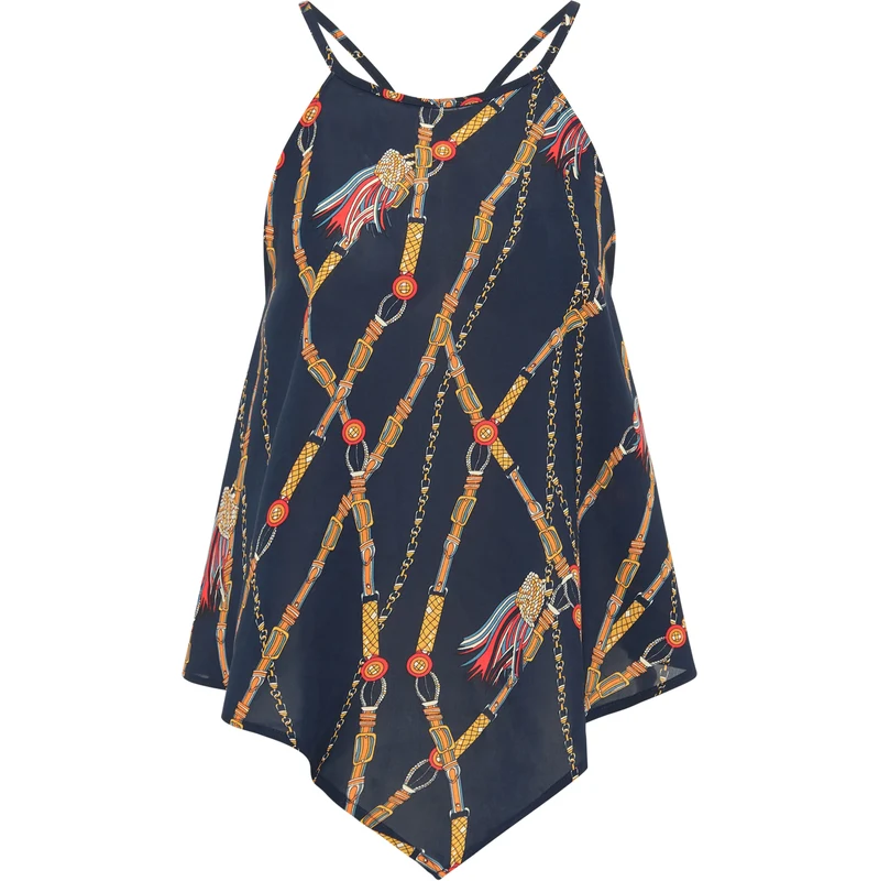 faina Top námornícka modrá / svetlomodrá / žltá / červená / biela 63141894