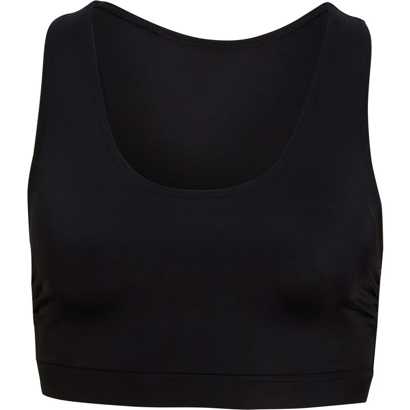 bonprix Bikinový krátky top, prestaviteľný pod prsiami, farba čierna 45657419