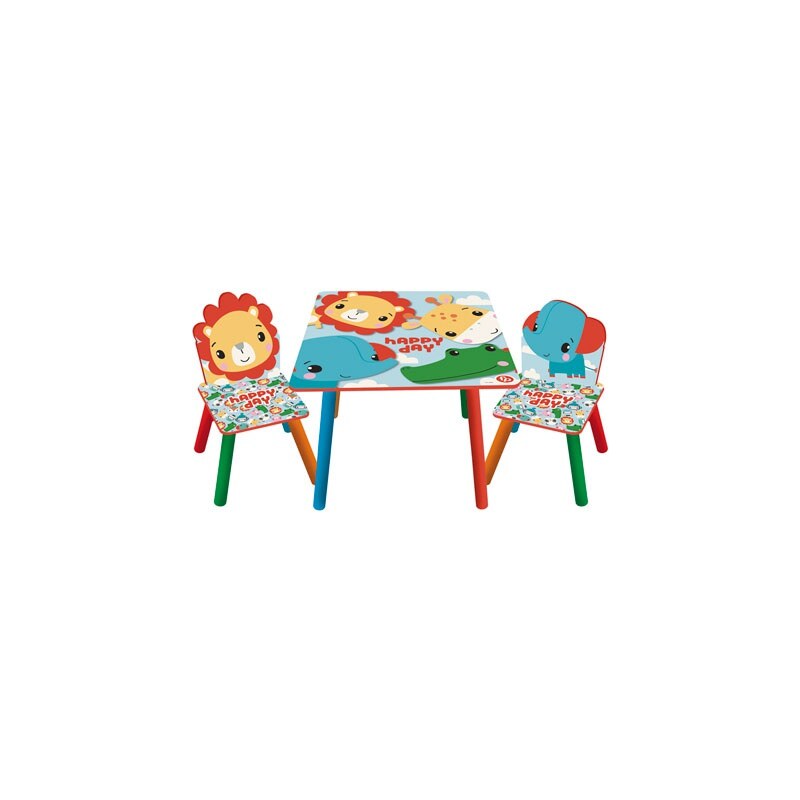 ARDITEX Detský drevený stolík + stoličky FISHER PRICE, FP10298