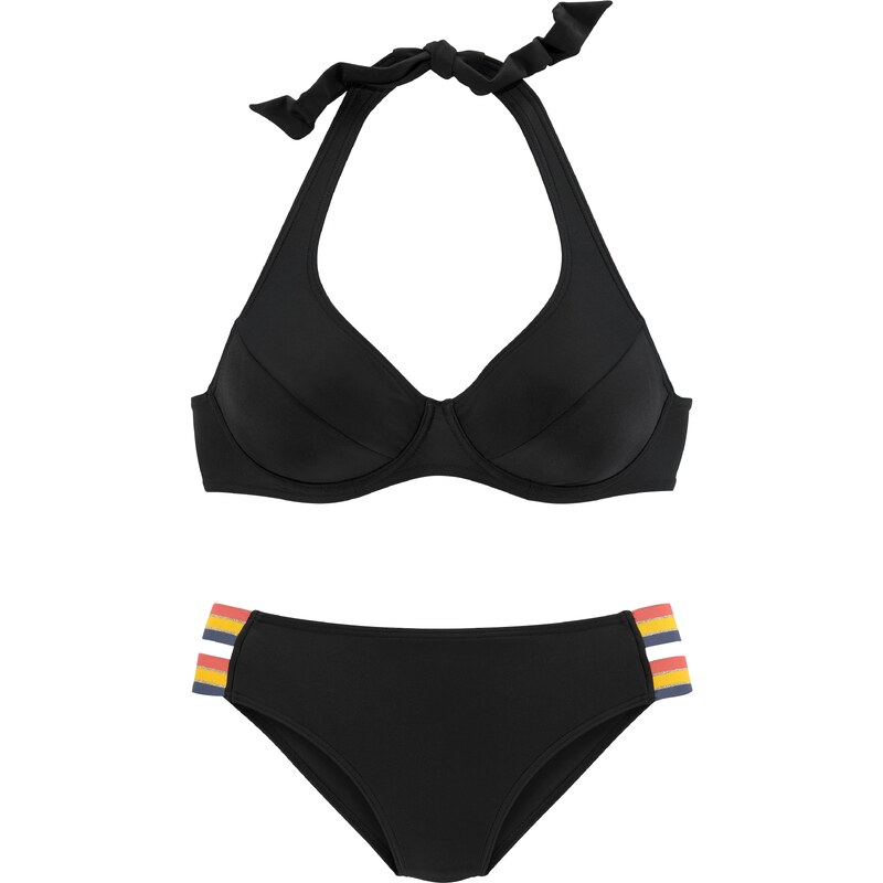 VIVANCE Bikiny tmavomodrá / žltá / ružová / čierna / strieborná 54231234