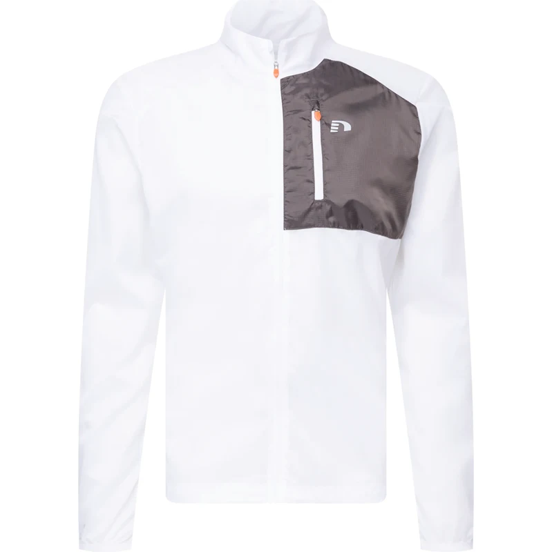 Newline Športová bunda tmavosivá / priehľadná / šedobiela 67750115