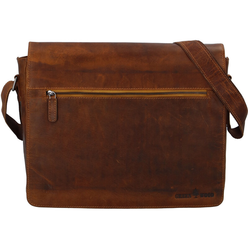 Pánska kožená taška camel - Greenwood Manifico Camel 58493712