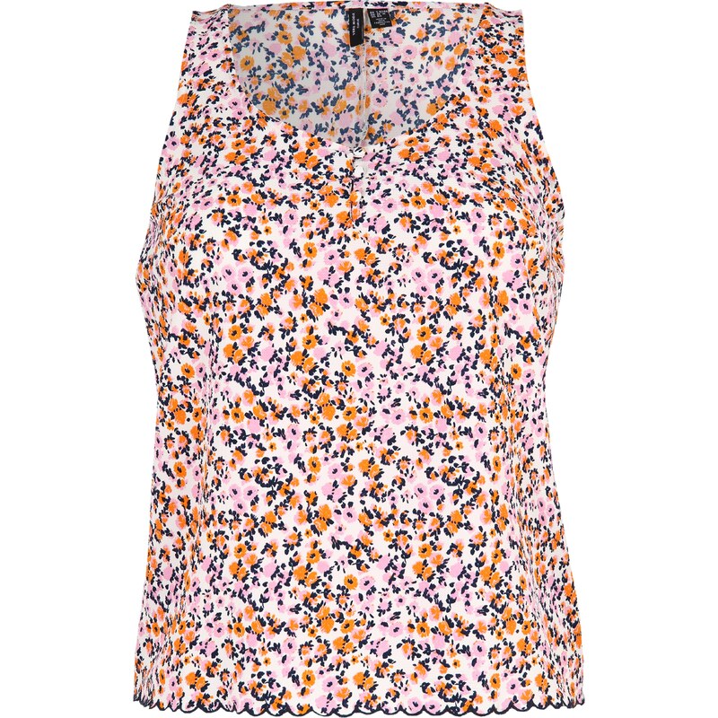 Vero Moda Curve Top zmiešané farby / biela 54230900