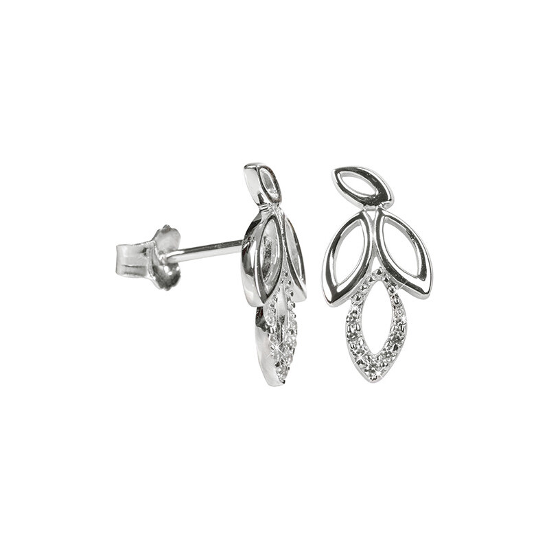 Silver Cat Pôvabné strieborné náušnice s kryštálmi SC150 66593569