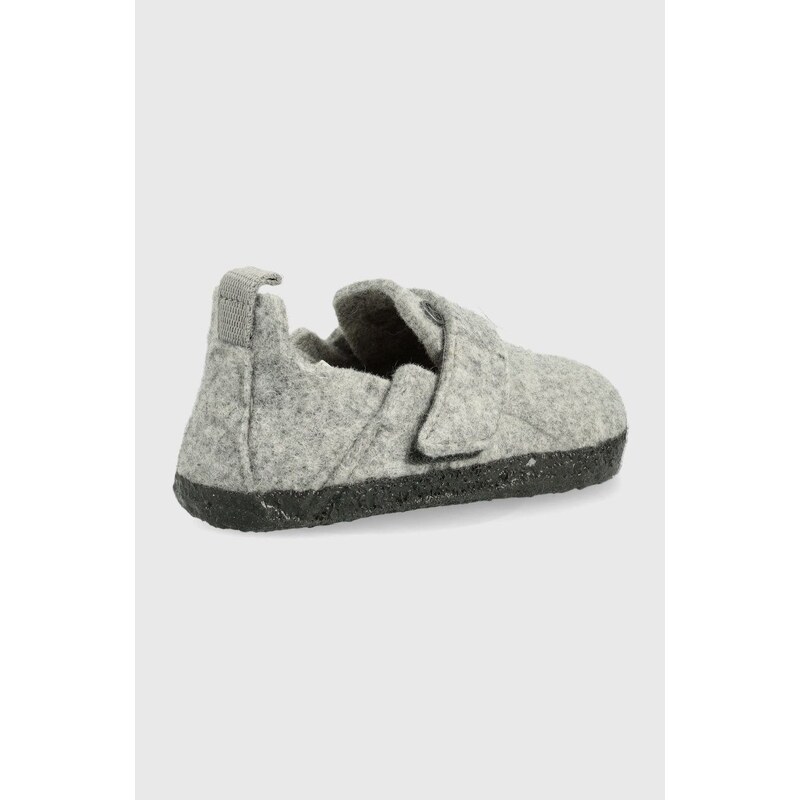Detské vlnené papuče Birkenstock šedá farba