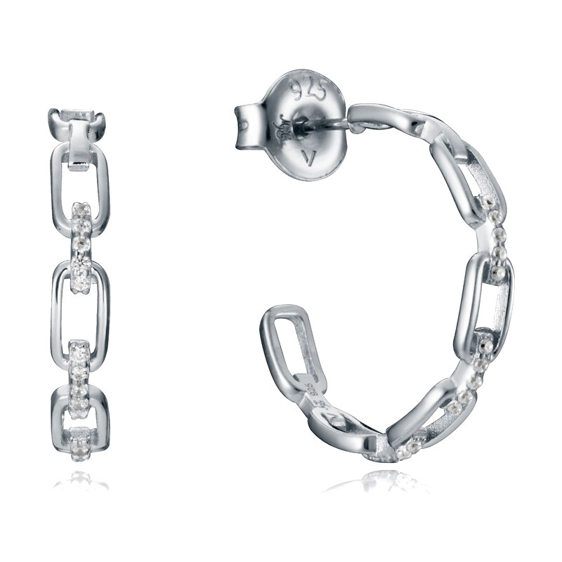 Viceroy Elegantné strieborné náušnice kruhy Elegant 13044E000-30 66589294