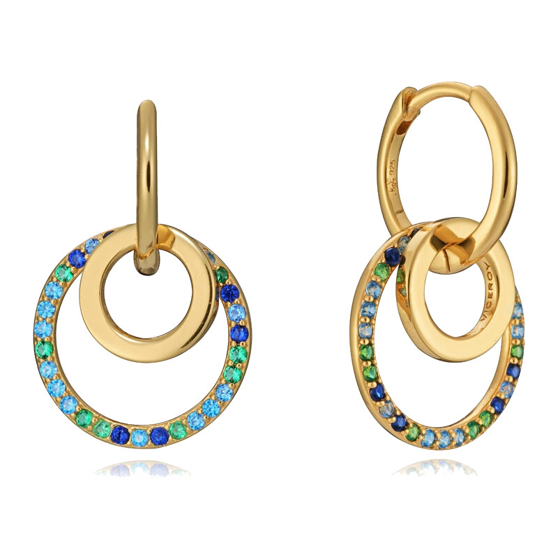 Viceroy Hravé pozlátené náušnice 2v1 Elegant 13052E100-32 66583937