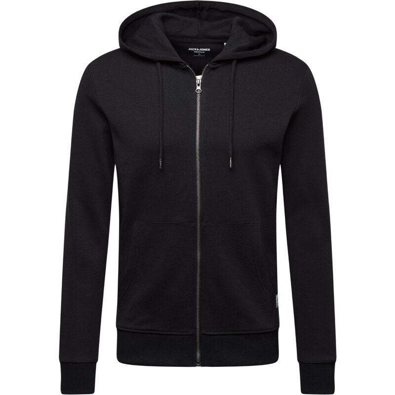 JACK & JONES Tepláková bunda čierna 22444478