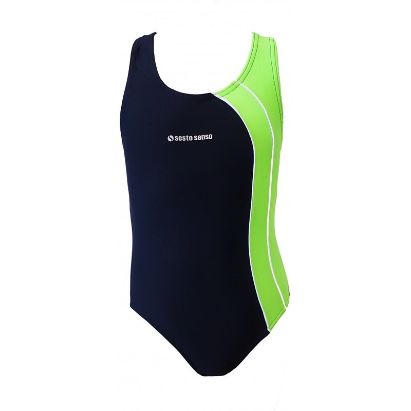 Dievčenské športové plavky Sesto Senso 690 Young Zelená 53437727