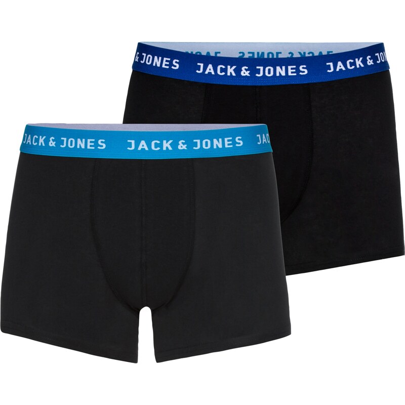 JACK & JONES Boxerky Rich kráľovská modrá / čierna / biela 12646336