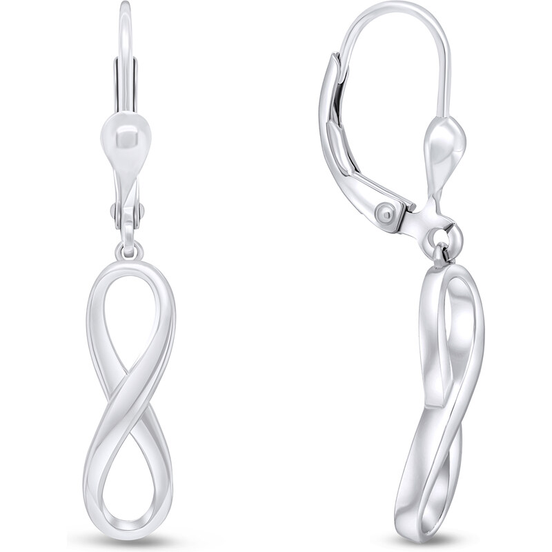 Brilio Silver Štýlové strieborné náušnice Nekonečno EA327W 66594736