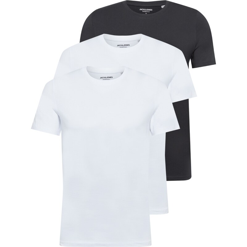 JACK & JONES Tričko čierna / biela 24073228