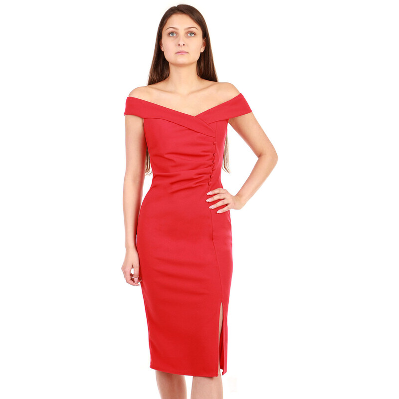 Glara Krátke spoločenské šaty s gombíkmi 32740995