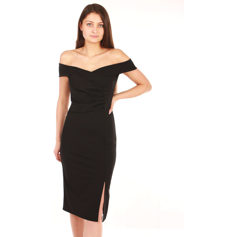 Glara Krátke spoločenské šaty s gombíkmi 32740996