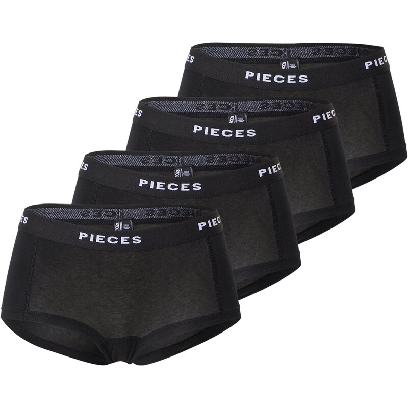 PIECES Nohavičky čierna / biela 28028507